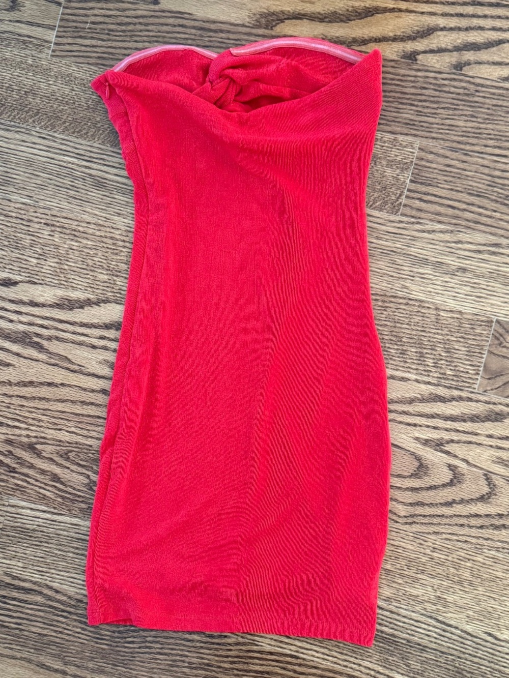 Princess Polly Strapless Red Dress Size 0